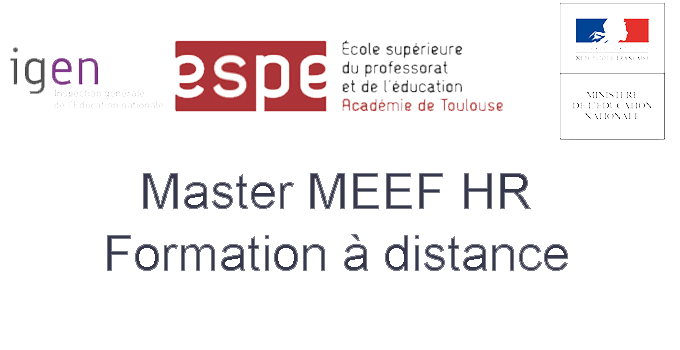 Logo Présentation Master MEEF - HR à distance