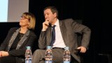 Agnès Vaffier et Olivier Dugrip, Recteur de l'académie de Bordeaux, (...)