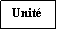 Zone de Texte: Unité