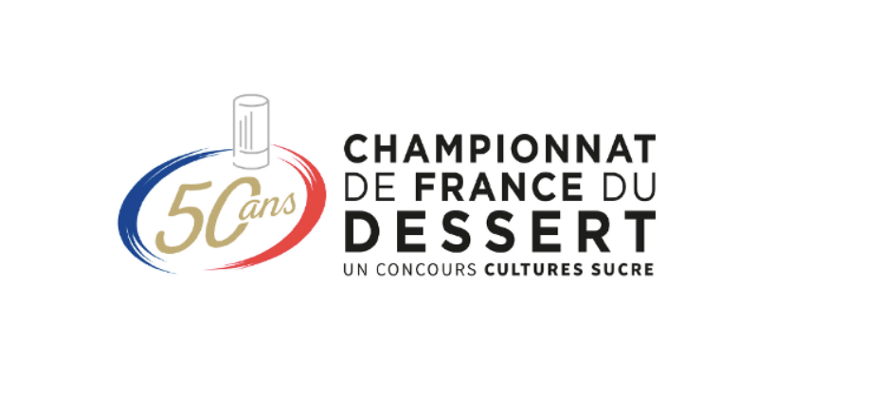 Logo 50ème édition du Championnat de France du Dessert 2024. Région Est