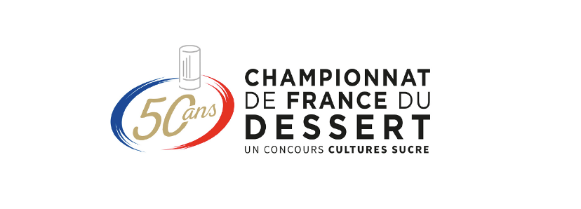 Logo 50ème édition du Championnat de France du Dessert 2024. Région Sud-Est
