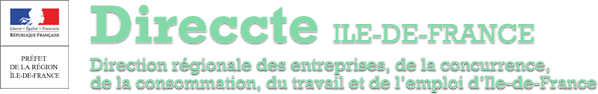 Logo DIRECCTE Île-de-France. Statistiques sur l'apprentissage