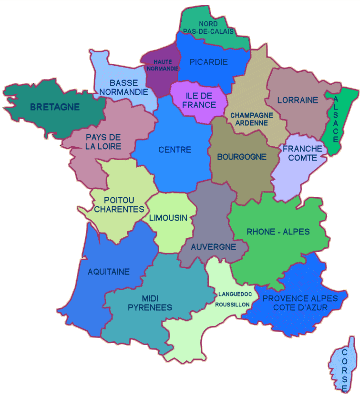Logo Les fromages AOC-AOP et leurs régions - Carte de France interactive