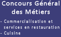 Logo Concours général des métiers. Organisation de la session 2014