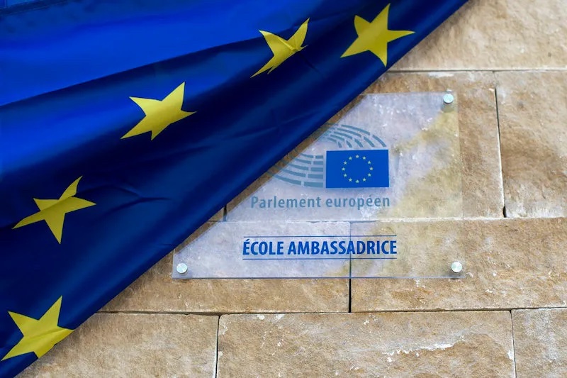 Logo Une École ambassadrice du Parlement européen