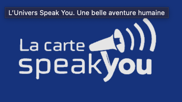 Logo L'association SpeakYou saluée pour l'accueil des déficients visuels au restaurant