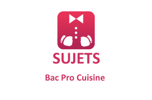 Logo Bac Pro CSR et Cuisine. Sujets d'examen