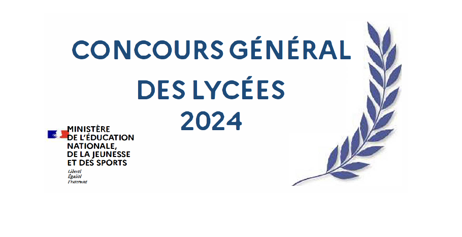 Logo Concours Général des Lycées. Rapport de jury et sujet 2023