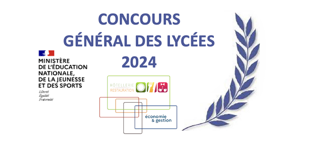 Logo Concours général des lycées 2024. Les lauréats