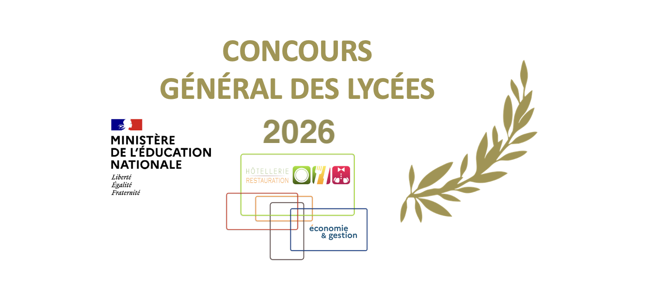 Logo Concours général des lycées en STHR session 2026