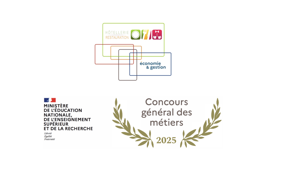 Logo Concours Général des Métiers "Commercialisation et Services en Restauration" - Session 2025