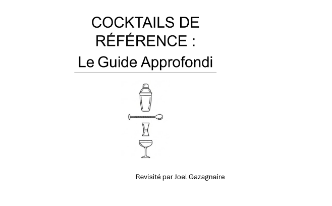 Logo Cocktails de référence : des ressources complètes pour l'enseignement des métiers du bar