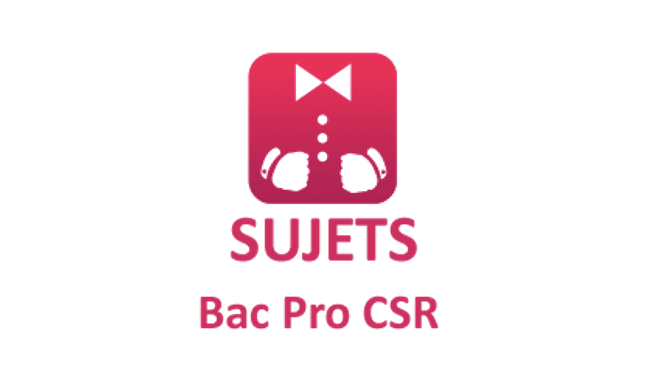 Logo Bac Pro CSR. Session 2023