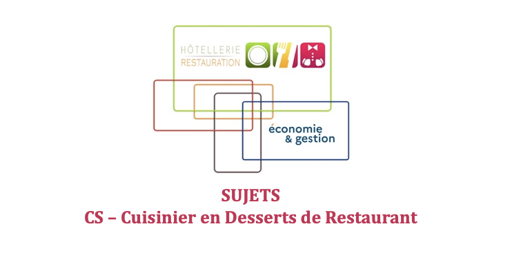 Logo Session 2025. CS Cuisinier en Desserts de Restaurant