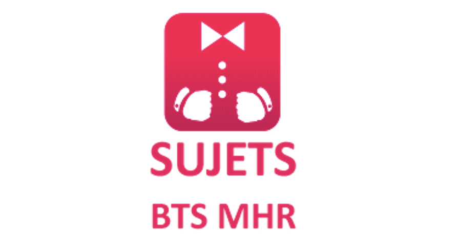 Logo BTS MHR 2025. Sujets d'examen