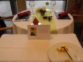 Mise en place de table et dessert