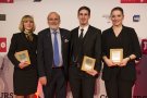 Jean-Pierre Blanc antouré des trois finalistes