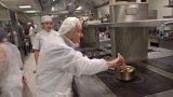 Cuisson de la compote de rhubarbe