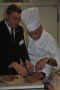 Éric Rousseau (Relais Bernard-Loiseau) et Gérard Cagna (cuisinier)
